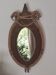 Vintage rope mirror, attributed to Adrien Audoux, Frida Minet, 1950s design.