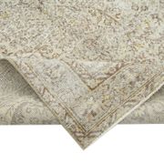 Handwoven antique anatolian beige rug 166 cm x 269 cm
