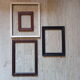 Set of 4 old rectangular frames