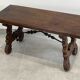 Coffee table wood and wrought iron