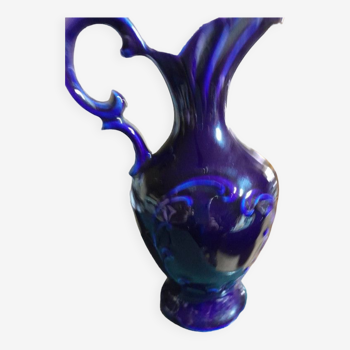 Vase jug porcelain blue