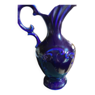 Vase jug porcelain blue