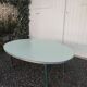 60s school table in water-green formica ideal for coffee table