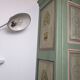 19th century painted wooden bedroom wardrobe