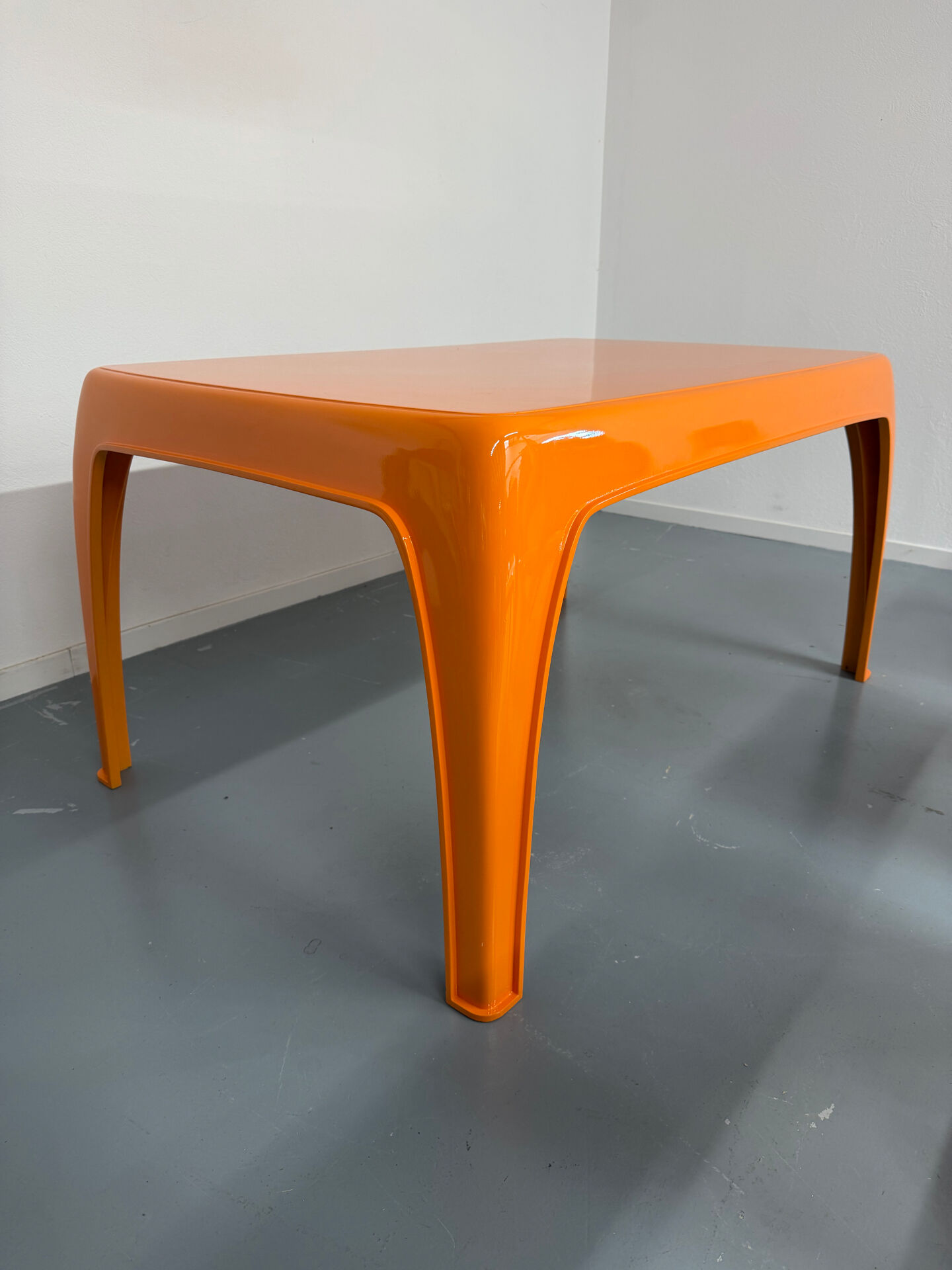 Table and 4 dining chairs designed by Preben Fabricius, Interplast, 1970s.