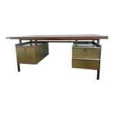 Rosewood and metal desk
