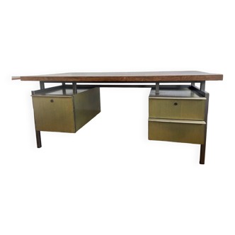 Bureau en palissandre et metal