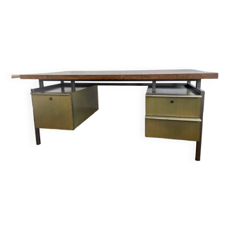 Rosewood and metal desk