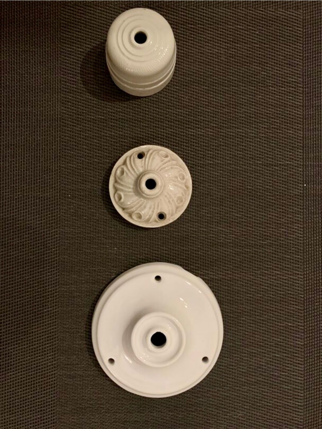 Trio of bistro opalines 1920 rope thread