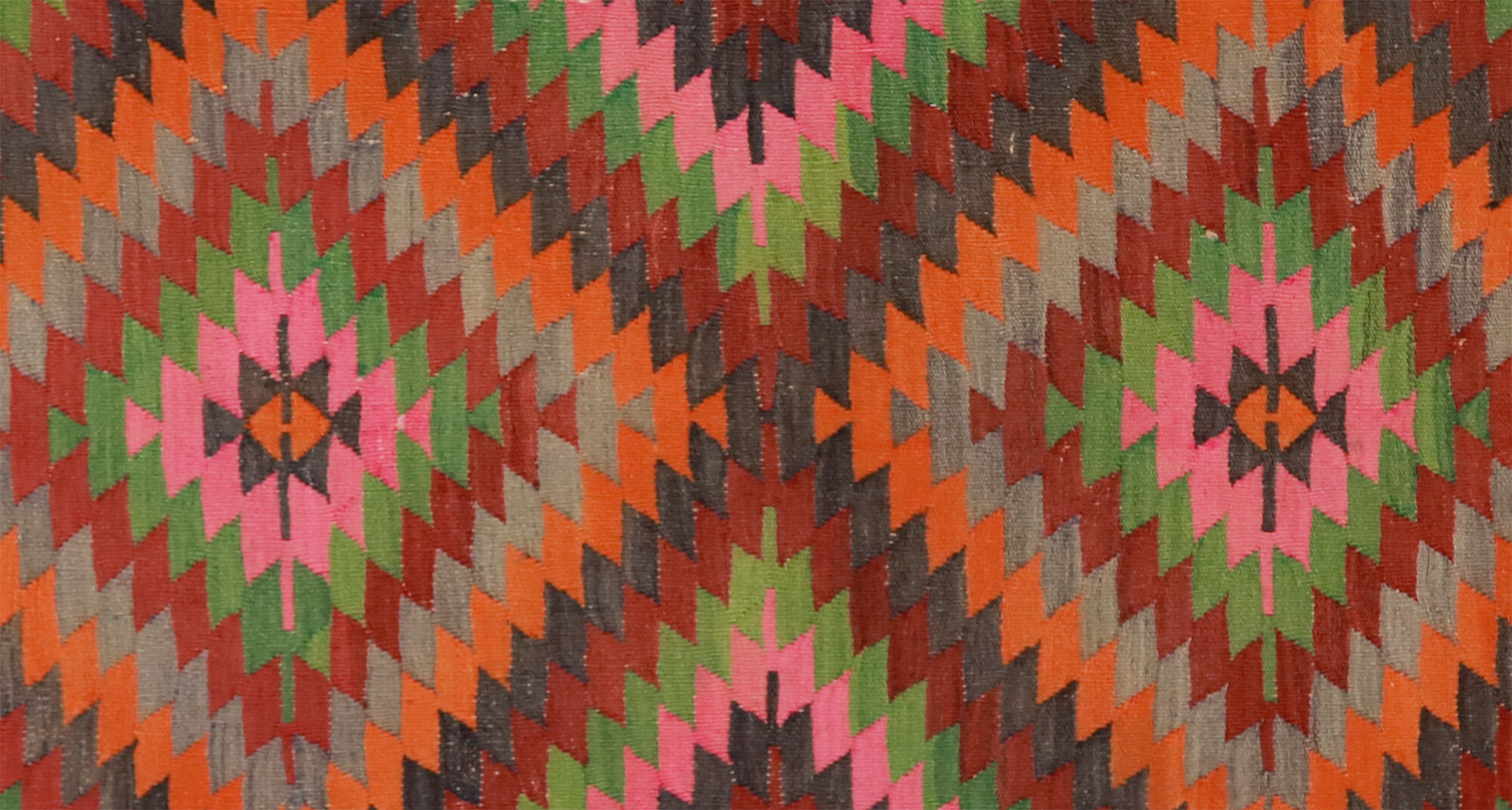Anatolian handmade kilim rug 283 cm x 200 cm