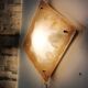 Important Murano slab wall light 39cm by Mazzega 1970s