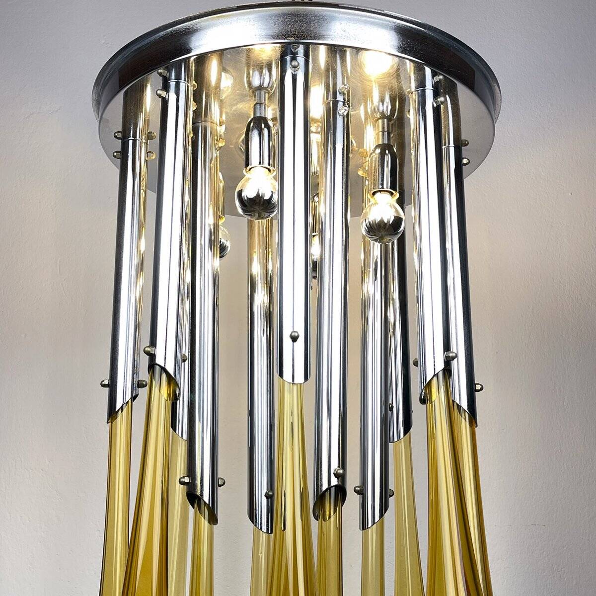 Vintage Italian Murano chandelier by Venini, 1960s