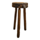 Tripod stool handmade brutalist wabi-sabi japandi slow