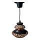 Suspension Fat Lava in ceramic West Germany brown and beige