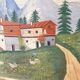 Ancient oil painting landscape
