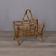 Vintage 1960s Italian design bamboo magazine rack