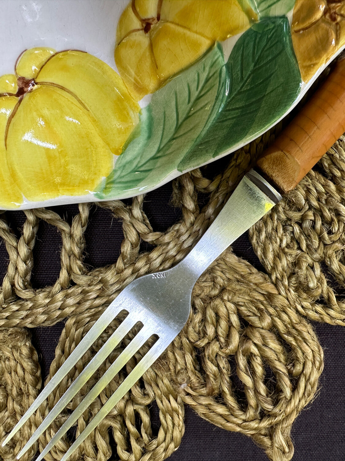 Bamboo tableware set