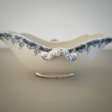 K&G Lunéville blue and white ironstone sauceboat