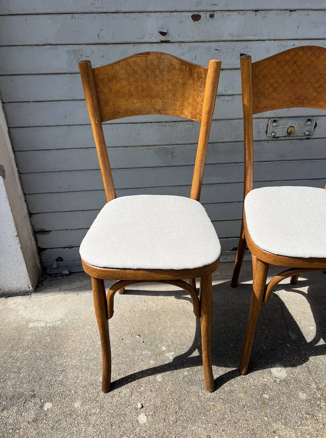 (Lot) 4 Chaises Bistrot Vintage (Restaurées)
