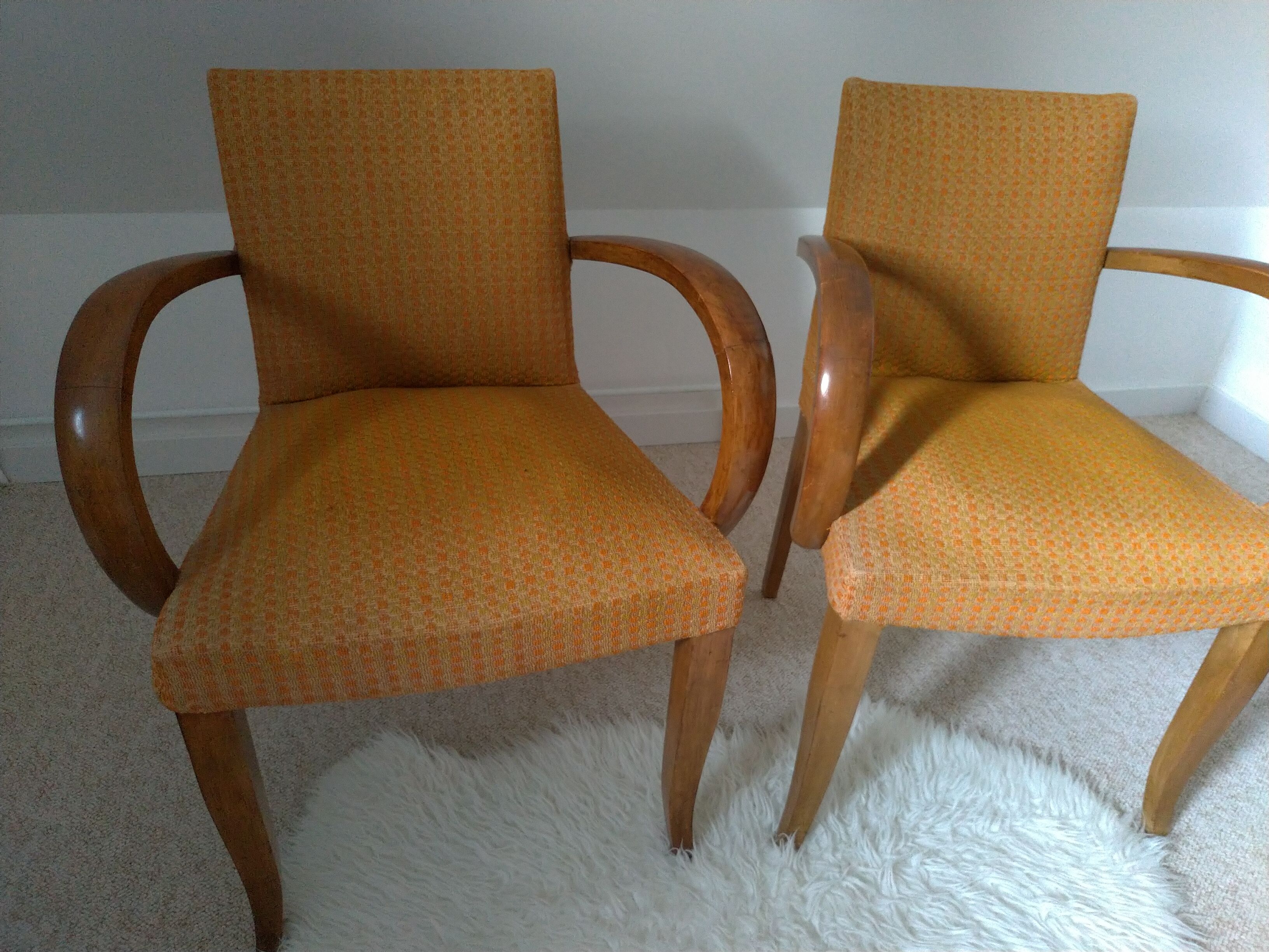 Pair of bridge chairs