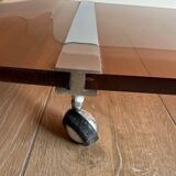 Smoked plexiglass coffee table from the 70s