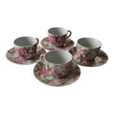 Earthenware cups and saucers