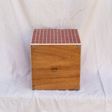 Red cube side table 33x33 cm