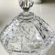 Vintage hexagonal Bohemian crystal bonbonnière/sweetener