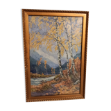 Ancient painting-valley landscape