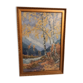 Ancient painting-valley landscape
