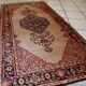 Vintage Indian Carpet Tabriiz handmade 60cm x 118cm 1960s