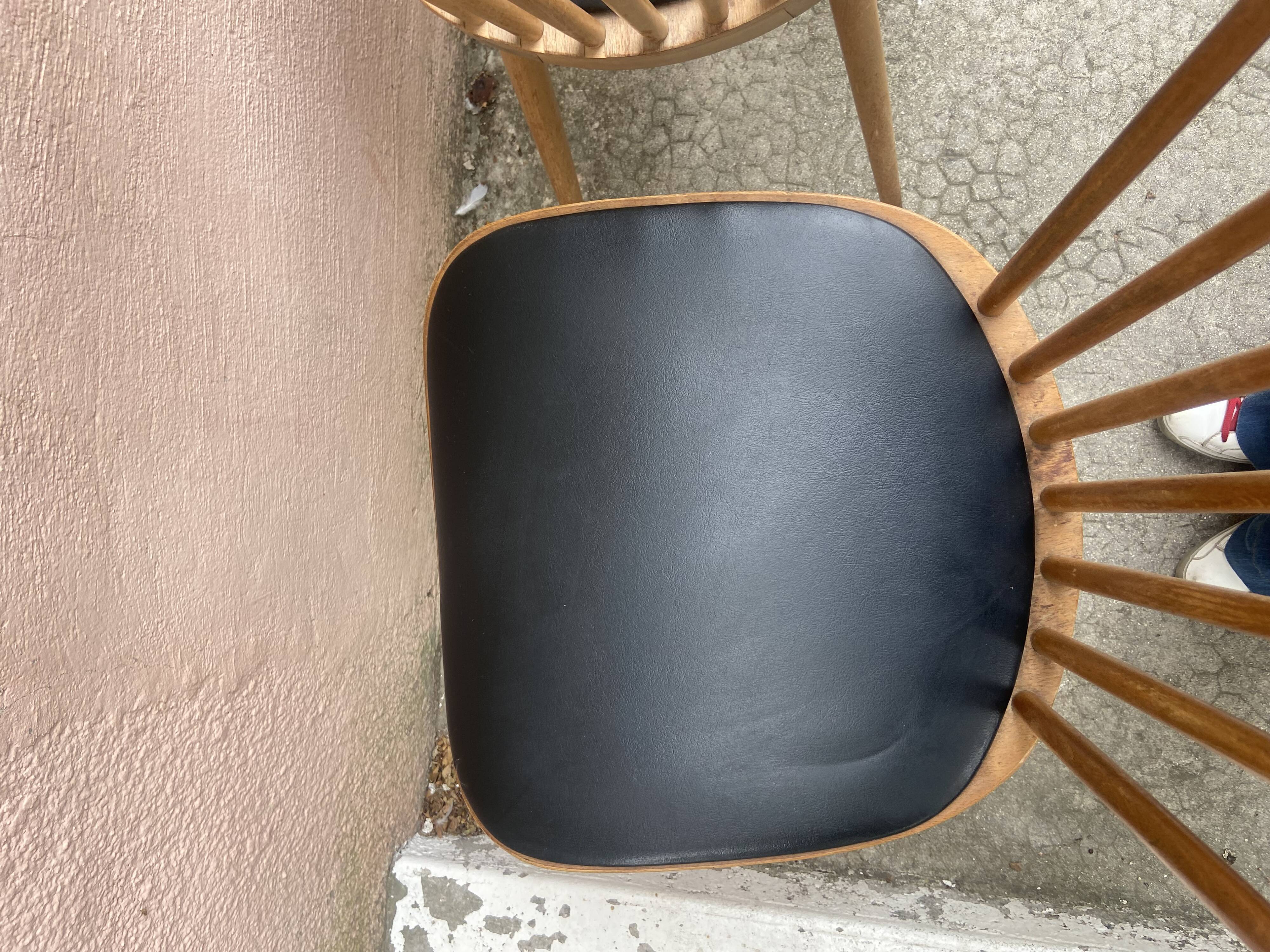 Série de 4 chaises Baumann vintage