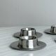 Lot de 4 coquetiers en inox brossé