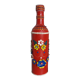 Bottle bottle leather dressing and its shot glass