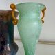 Vase amphore verre de Murano Scavo vintage