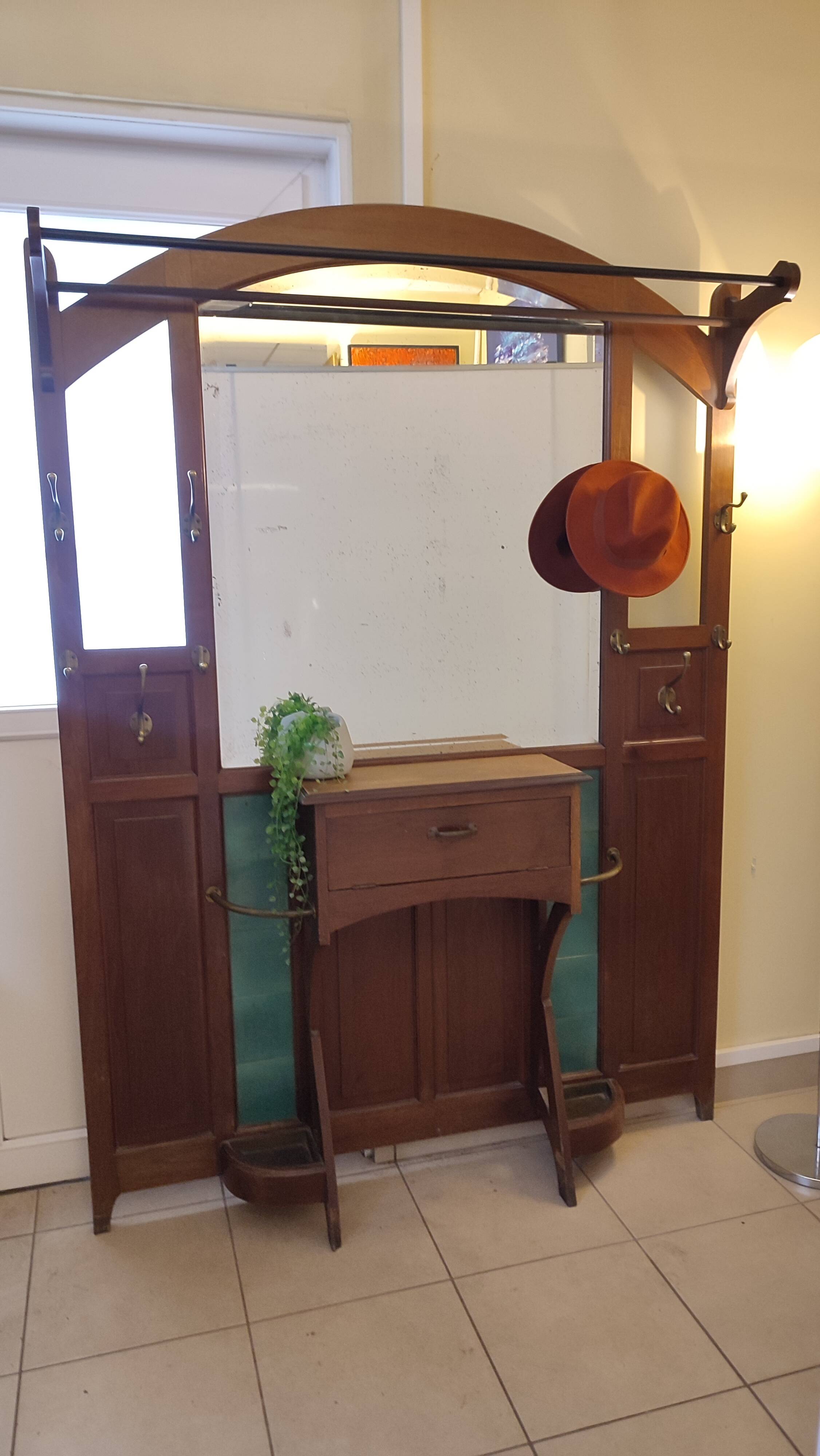 Large Art Deco coat rack