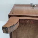 60s designer wooden bedside table