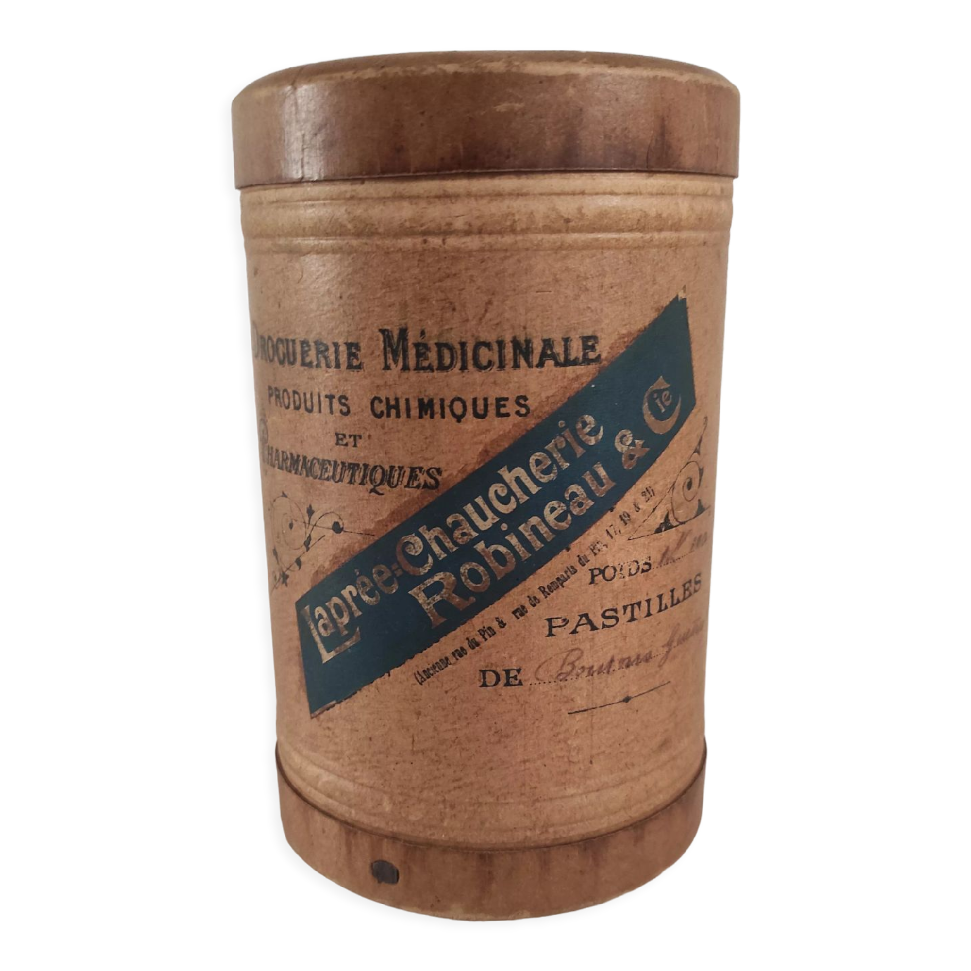 Old medicinal grocery box