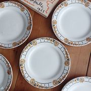 Set of 6 Ceranord dinner plates