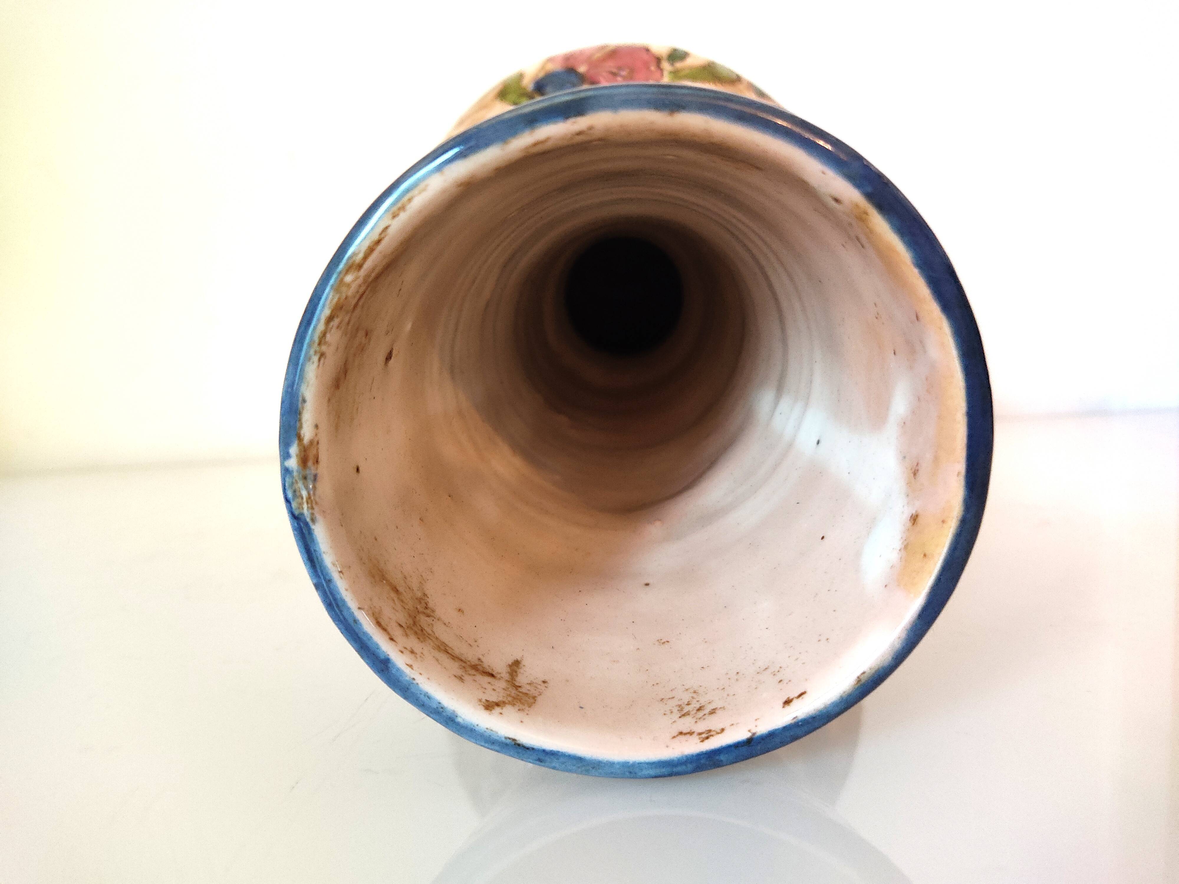 Italian ceramic flower vase