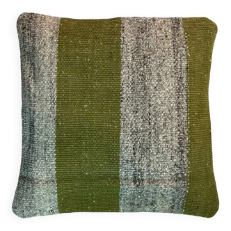 Housse de coussin en kilim turc vintage, 40 x 40 cm