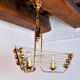 Tubular Venini chandelier, Murano glass, 1970, Italy
