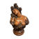 Sculpture en terre cuite, buste Bacchante raisins et vignes