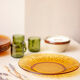6 assiette plates vintage modèle Soleil, Vereco France