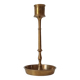 Vintage candle holder in solid gold brass