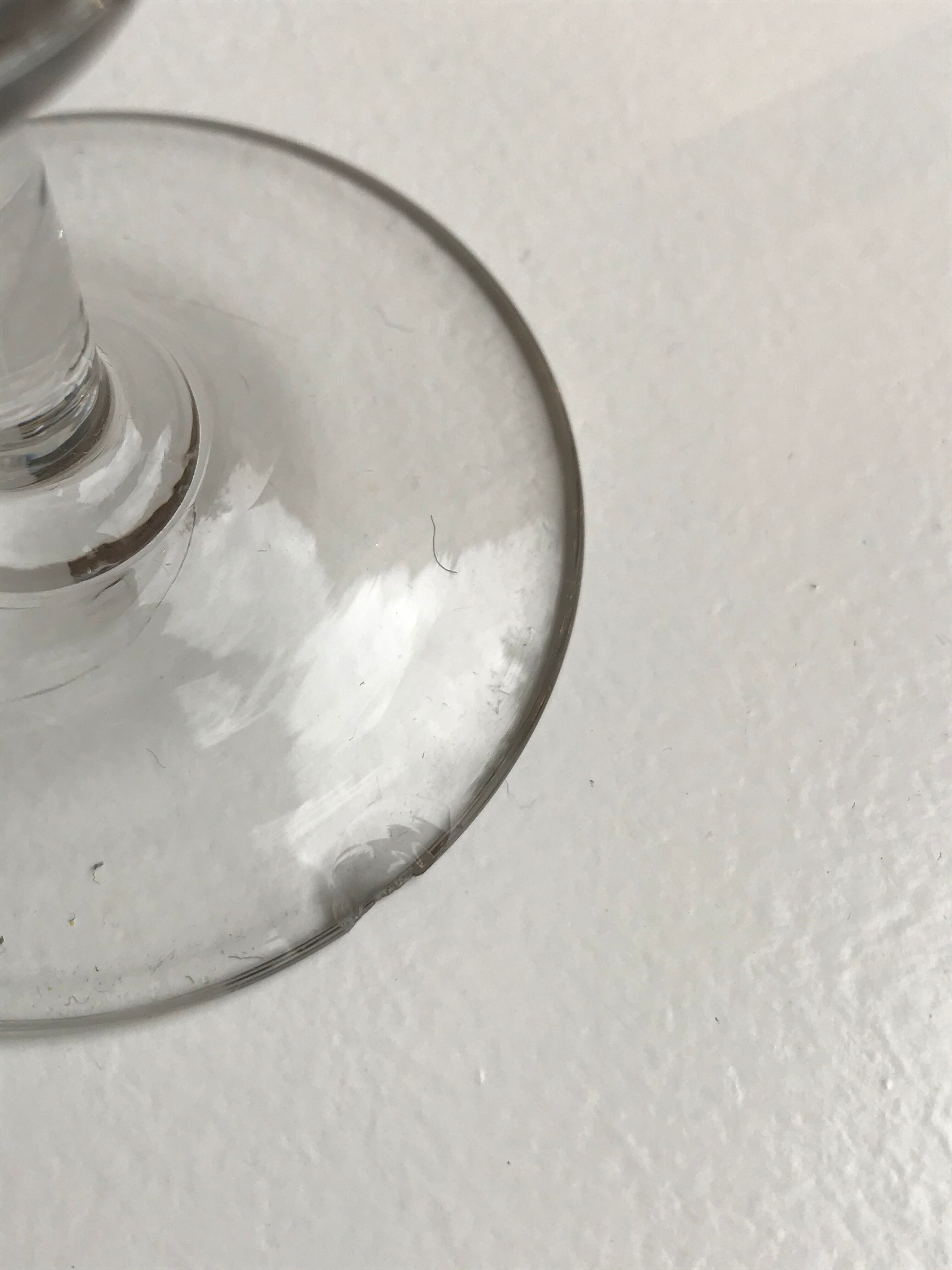 Lot of 5 small 50s/60s crystal glasses