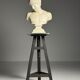 Sculpture stand antique black