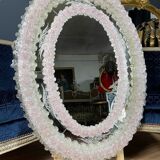 Oval Venice mirror from the 50s in Murano glass
