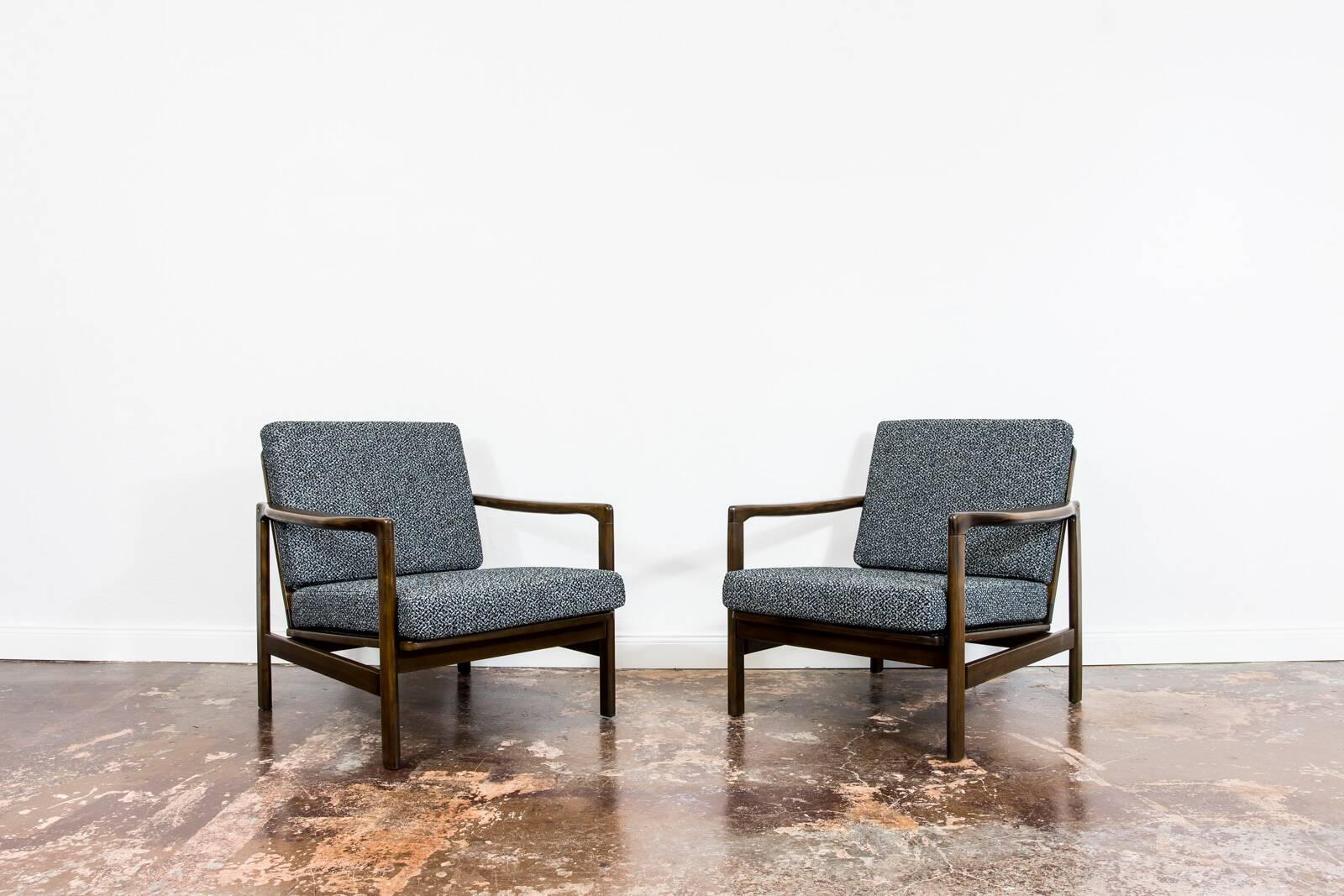 Mid Century Armchairs By Zenon Bączyk, 1960's, Set Of 2
