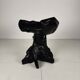 Mid-Century Black Tree Stump Chair